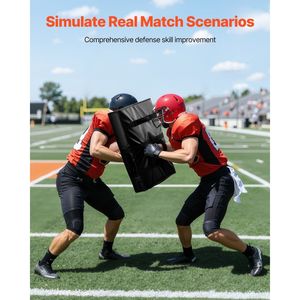 Manichino da Football Robusto 24x16, Manichini per Tackle in Spugna ad Alta Densità, Scudo per Calci con Maniglie 16x24, Attrezzatura da Football - Product Image 4