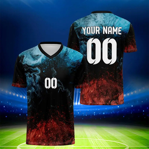 Soccer Jersey High Quality <b>Light</b> Weight Sportswear Wholesale Custom Breathable Soccer Jersey for Men with <b>Cheap</b> Price OEM - Product Image 6