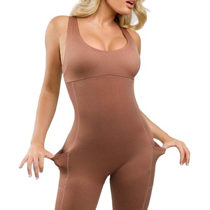 Wholesale Yoga High Waist Skinny Sculpting <b>Bodysuit</b> Set for Women Tummy <b>Control</b> Seamless Slimming Shapewear - Product Image 5