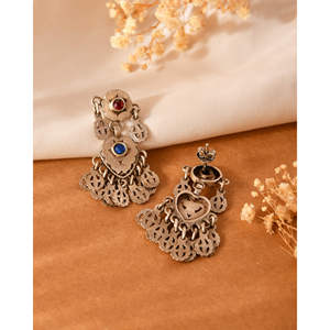 Pendientes de Plata Meera Jaipur Aarohi Modelo MTER525 Hechos en India - Product Image 4