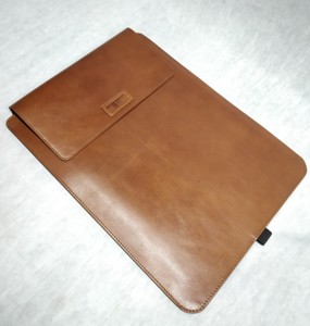 Aniline Full Grain Leather Safety Laptop Sleeves Covers Multifunction <b>Tablet</b> Protection Mouse Pad <b>Stand</b>/Bracket Business Vintage - Product Image 4