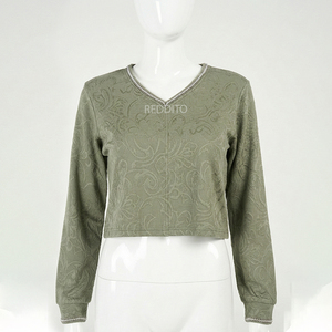 REDDITO SPORTS OEM Survêtement brodé pour femme adulte grande taille - Style urbain 100% coton écologique personnalisé décontracté - Product Image 1