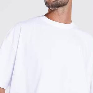 Camiseta de alta calidad 100% algodón, extragrande, gruesa, personalizada, lisa, para hombre, transpirable, informal, estilo hip hop, para adultos. - Product Image 6