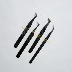 แหนบดึงขนตา Getup Brosons Impex Black Plasma Isolation/Volume/90/45 องศา ด้ามจับเพชร/เรียบ สแตนเลสสตีล ผิวเรียบเนียน - Product Image 1