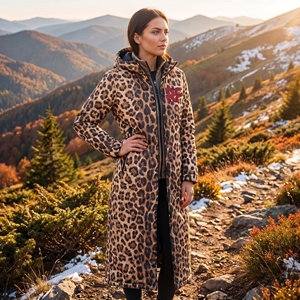 Chaqueta de Natación Cortavientos y Cálida, Chaqueta Impermeable con Forro Polar Fino, Poncho de Surf, Bata de Natación, Parka, Chaqueta Larga - Product Image 4