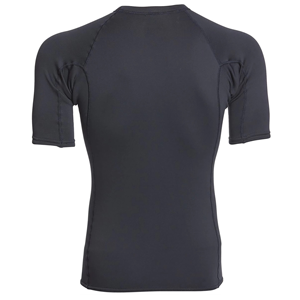 Camiseta de Manga Raglán Negra para Hombre, Cuello Redondo, Secado Rápido, Tejido de Punto, Corte Regular, Color Sólido, Ropa Casual, 100% Poliéster, Jersey de 180g - Product Image 5