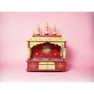 Best Small Wooden Pooja Mandir for <b>Home</b> Decor Elegant <b>Temple</b> for Prayer and Meditation - Product Image 3