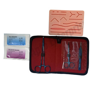 <b>Suture</b> Instruments <b>Kit</b> <b>Sutur</b> <b>Kit</b> Medic Instrument Student Training Medical Skin Practice <b>Kit</b> Reusable Stainless Steel - Product Image 1