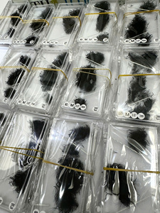 Proveedor de Extensiones de Pestañas de Alta Calidad 3D-8D, Pelo Sintético Hecho a Mano, Base Delgada, Negro Mate, Curvatura CC/DD/L/M, Servicio OEM, Logotipo Personalizado - Product Image 6