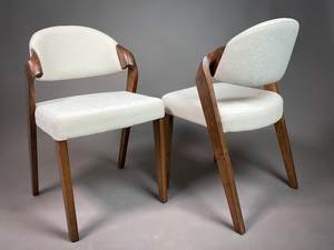 เก้าอี้รับประทานอาหารไม้สักหรูหรา หุ้มหนังพรีเมียม สำหรับบ้าน ร้านอาหาร โรงแรม  ผู้จัดจำหน่ายเฟอร์นิเจอร์ทันสมัย - Product Image 4