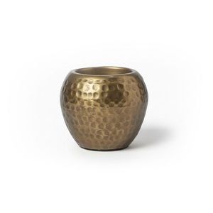 Pot de fleurs moderne en métal avec finition texturée pour la décoration intérieure - Product Image 3