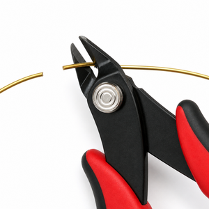 Micro Flush Cutter Pliers Red Black Handle Precision <b>Wire</b> Snips Electronics Cutting Tool Sharp Edge for Fine <b>Craft</b> Work - Product Image 5