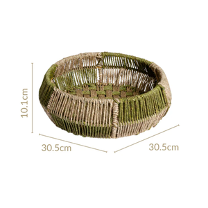 Panier Cadeau Décoratif Rond en Jonc de Mer Chic, Panier de Rangement Tressé pour l'Aïd et le Ramadan, Vente en Gros, Origine Vietnam - Product Image 4