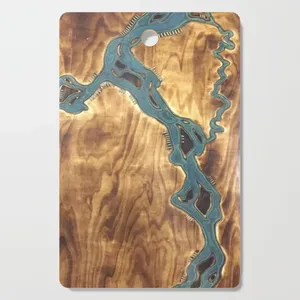 Latest Design Wooden Cheese Cutting Boards With Unique Design Enamel <b>Sticker</b> Custom Chopping Boards Kitchenware Usage - Product Image 1
