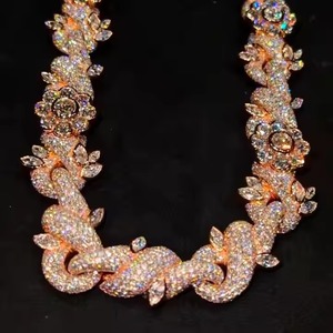 เครื่องประดับใหม่ สร้อยคิวบันมาริเนอร์ 10K / 14K / 18K ประดับเพชรโมอิสซาไนต์ สไตล์ฮิปฮอป มีจำหน่ายในราคาที่ดีที่สุด - Product Image 1