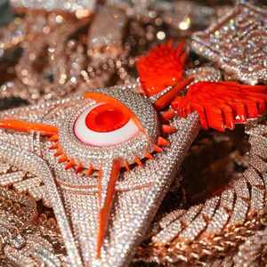 Pendentif en argent 925 serti de moissanite D VVS avec certificat GRA, bijoux hip-hop, pendentif étoile personnalisé - Product Image 4