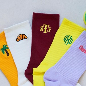 Custom Embroidery Design <b>Socks</b> with Customized logo Knitted Anti-Bacterial Breathable Men's <b>Winter</b> Daily Wear Regular Style - Product Image 3