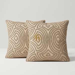 Luxury Suzani Beaded Cushion <b>Cover</b> Turquoise Brown Decorative Throw Pillow <b>Cover</b> Home Decor - Product Image 3