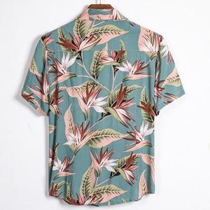 Camisa Casual de Manga Corta con Botones, Estilo Hawaiano, 100% Algodón, Transpirable, para Hombre, Nuevo Diseño - Product Image 2