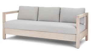 Modern Fabric <b>Sofa</b> <b>Wooden</b> <b>Frame</b> 3 Seater Couch Dark Gray Living Room Lounge Furniture - Product Image 4