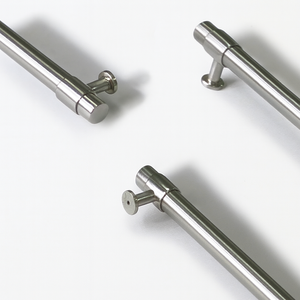 Long-lasting Modern Zinc Alloy Brushed Nickel Tube Cabinet Handle Kitchen Bathroom Dining Room Wardrobe <b>Drawer</b> <b>Pull</b> Hardware - Product Image 3