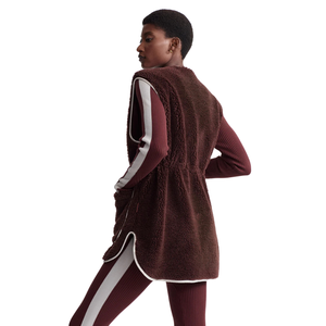 Chaleco de lana para mujer, sin mangas, ligero, con cremallera frontal, suave, cálido, informal, para otoño e invierno - Product Image 4