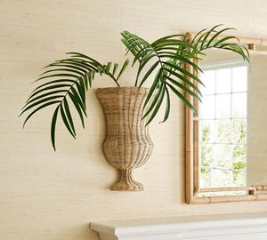New rattan wall decor <b>vase</b> made in Vietnam with wholesale price OEM ODM color - Product Image 3