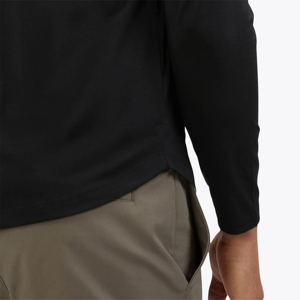 T-shirts pour hommes 100 % coton de haute qualité, couleur unie, coupe classique, manches longues, personnalisables, t-shirts basiques pour hommes - Product Image 3