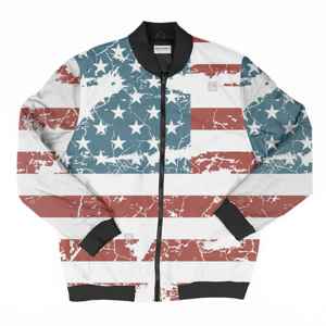 Customized Front Logo 100% Polyester Unisex Waterproof Windproof Stand Collar Men's Bomber <b>Jacket</b> - Product Image 1