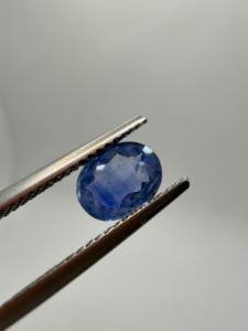 Zafiro azul natural de corte ovalado 1.40CT 7.5x6x3mm, piedra preciosa suelta de Ceilán para la fabricación de joyas por Zehra Gems & Jewellery - Product Image 3