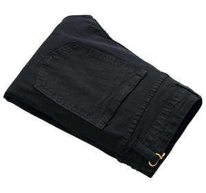 Jean en denim pour homme de haute qualité, respirant, taille mi-haute, léger, décontracté, délavé, avec logo personnalisé, coupe droite, vente en gros - Product Image 3
