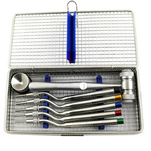 Kit de osteótomos para elevación de seno en implantes dentales, martillo espaciador de hueso, cassette - Product Image 1