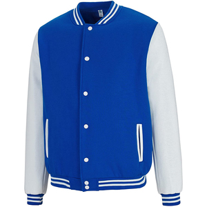 Heavyweight Wool Varsity <b>Jacket</b> With Leather Sleeves Premium Custom Letterman <b>Jacket</b> Wholesale Manufacturer - Product Image 3