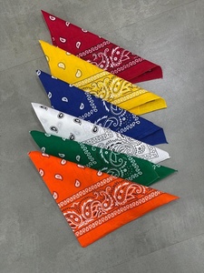 Bandana carrée en coton imprimé motif clown méchant d'Halloween, foulard de tête à motif cachemire, visage de Joker maléfique - Product Image 2