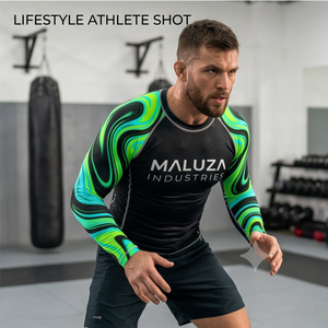 Custom Logo Unisex Short Rash Guard Swimwear Quick Dry UPF 50+ <b>Compression</b> Shirts BJJ MMA Grappling Swim Jersey Breathable 100% - Product Image 4