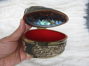 <b>Abalone</b> <b>Shell</b> Jewelry Box Polished Mother of Pearl Gift Box Seashell Jewelry Organizer Vietnam Factory Wholesale Custom Label - Product Image 4