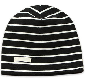 Bonnet unisexe noir uni décontracté à revers, bonnet chaud d'hiver avec broderie 3D et ajustement réglable - Product Image 4