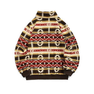 ชุดวอร์มผู้ชายแบบสั่งทำพิเศษ เสื้อพูลโอเวอร์ทรงบานมีซิป พร้อมลายพิมพ์และงานปัก ชุดเสื้อสเวตเชิ้ตสตรีทแวร์คุณภาพสูง ขายส่ง - Product Image 2