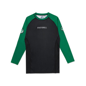 เสื้อรัดกล้ามเนื้อสำหรับฝึกซ้อม MMA ยี่ห้อ Shoyorol รุ่น AI-RG-216 ผลิตโดยโรงงาน RTS OEM แบบสั่งทำพิเศษ ผ้าสแปนเด็กซ์ แขนยาว ป้องกันแสงแดด ผ้ารัดรูปกระชับร่างกาย - Product Image 1