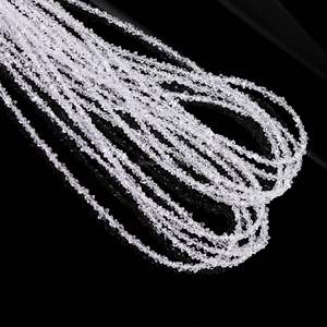 Perles de diamant Herkimer de qualité AAAA, perles de quartz diamant Herkimer naturelles, perles de diamant brut non taillées pour la fabrication de bijoux, 3-4 mm, en vrac - Product Image 2