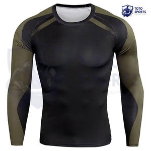 ชุดแรชการ์ดผู้ชายขายดี นุ่มสบาย คุณภาพดีเยี่ยม ระบายอากาศได้ดี ทรงเข้ารูป น้ำหนักเบา เหมาะสำหรับการเล่นกีฬา - Product Image 2