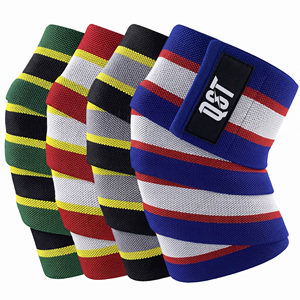 Custom Neoprene <b>Compression</b> <b>Knee</b> Wraps for Workout & Weightlifting-Pain Relief Heavy Duty Breathable Non-Slip Custom Packaging - Product Image 1