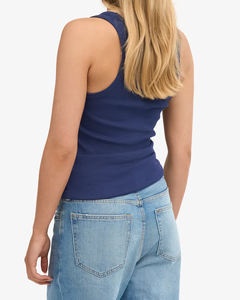 Nouveau style débardeur côtelé en coton avec dentelle pour femme, couche intérieure, couche de base, couvrant les aisselles, camisole soutien-gorge, vêtement d'extérieur estival - Product Image 3