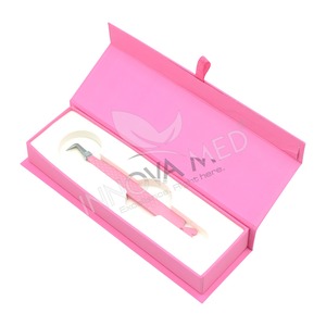 Stainless Steel Pointed Tip Eyelash Extension Tweezers with Custom Color Packaging Box for Inspection Use and Custom Logo - Product Image 4