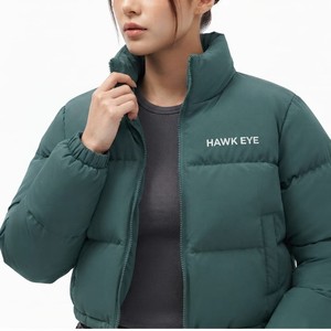 Women's Casual <b>Cropped</b> Winter <b>Puffer</b> <b>Jacket</b> Warm Padded Full Sleeves Quilted Outerwear Wholesale Manufacturer - Product Image 6