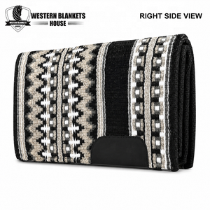 Western <b>Blankets</b> House Classic Western Saddle Pad New Zealand Wool Shell Fleece Lining Polyester Filling Comfortable Horse - Product Image 1