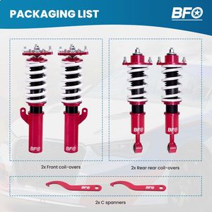 BFO Coilovers Lowering <b>Kit</b> with Spring Shocks Tuning Shuts & Suspension Systems <b>Model</b> D0100HAMVSG for Mitsubishi Lancer 08-16 - Product Image 5