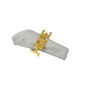 Porte-serviettes en acier inoxydable gravé à la main avec finition argentée pour la décoration de table et l'utilisation en cuisine - Product Image 3