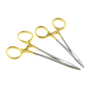 Porte-aiguille dentaire manuel plaqué or, instrument chirurgical hémostatique en acier inoxydable, outil de précision réutilisable CE - Product Image 6