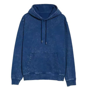 Sudaderas Casuales con Efecto Desgastado, 100% Algodón, Forro Polar, Ecológicas, con Logotipo Personalizado, Cálidas para Invierno - Product Image 1